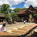 北野天滿宮本殿前