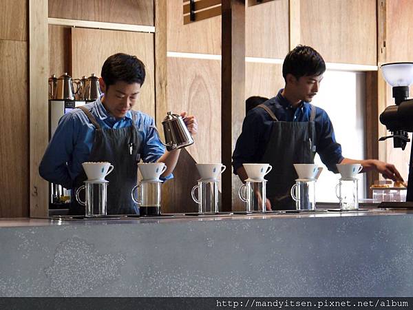 blue bottle京都店的barista們