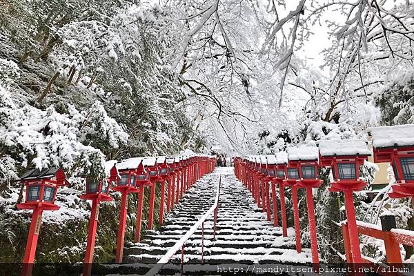 雪的貴船神社