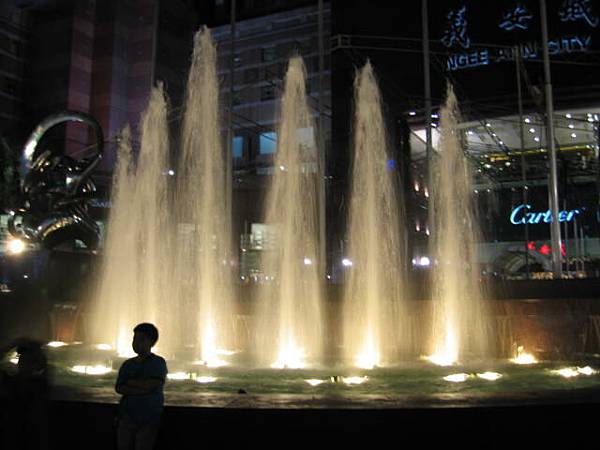 it's in front of certain hotel, on a plaza