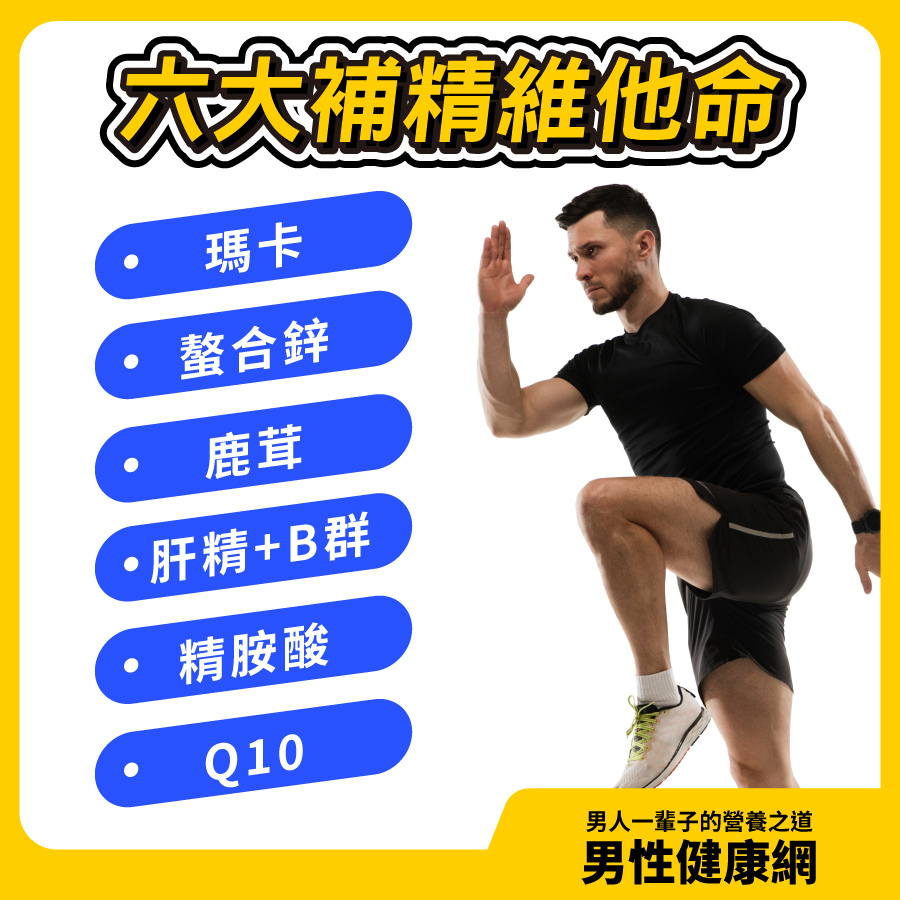 六大補精維他命_瑪卡、精胺酸、鹿茸、肝精、B群、螯合鋅、Q10 六大補精維他命_瑪卡、精胺酸、鹿茸、肝精、B群、螯合鋅、Q10