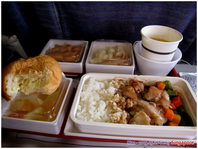 華航的飛機餐 - 雞肉飯