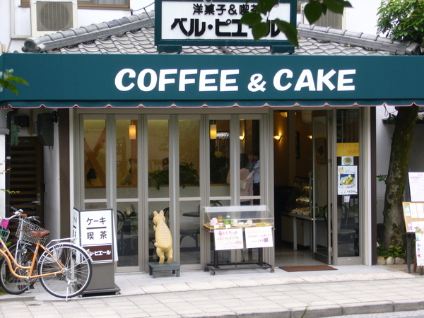 咖啡店前的貓