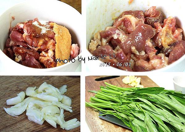 空心菜炒味噌肉片-02 空心菜炒味噌肉片-02