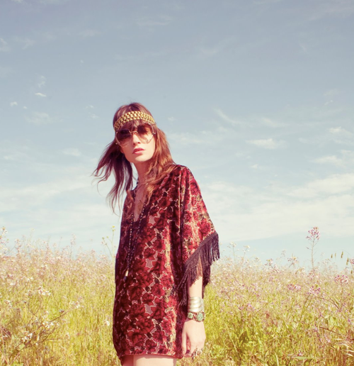 bohemian+fringe+dress