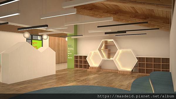 才藝教室蜂巢造型