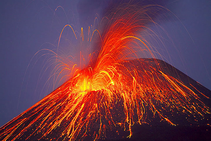 火山爆發的危險 - 火山彈