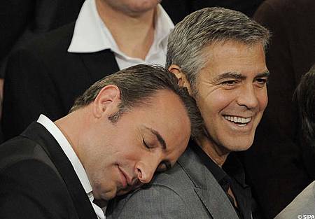 Jean Dujardin & George Clooney