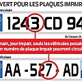 plaque impaire