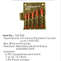 INSULATED OFFSET BOX END WRENCH SET