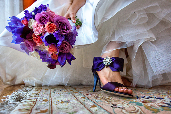 Purple wedding shoes (36)