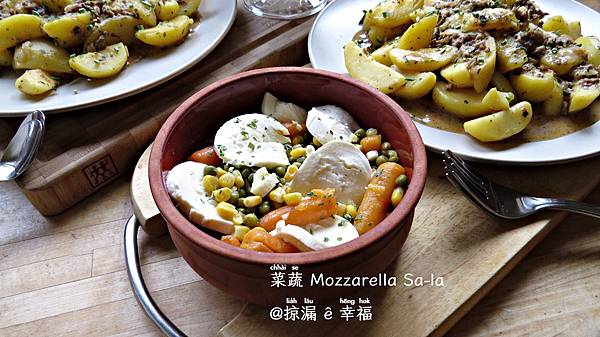 野菜 Mozzarella サラダ ∞ 青蔬莫茲瑞拉起司沙拉 @亂皂𥴊仔店