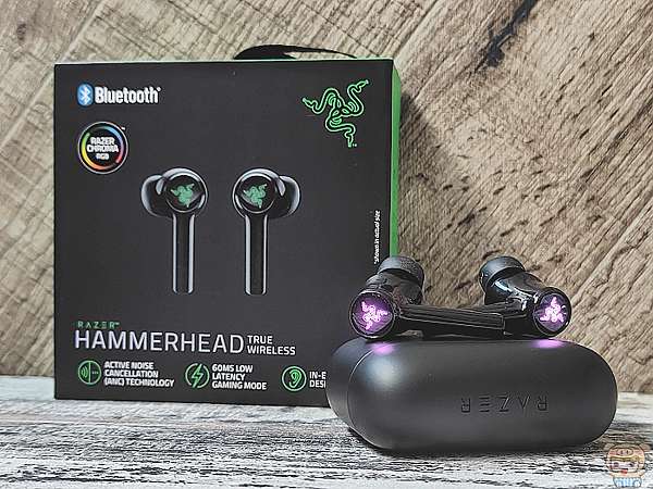 就是要razer Chroma Rgb加持以帥啦 Razer 戰錘狂鯊anc真無線藍牙耳機21版開箱評測razer Hammerhead True Wireless 真無線藍牙耳機 Oo 小米行動ccc