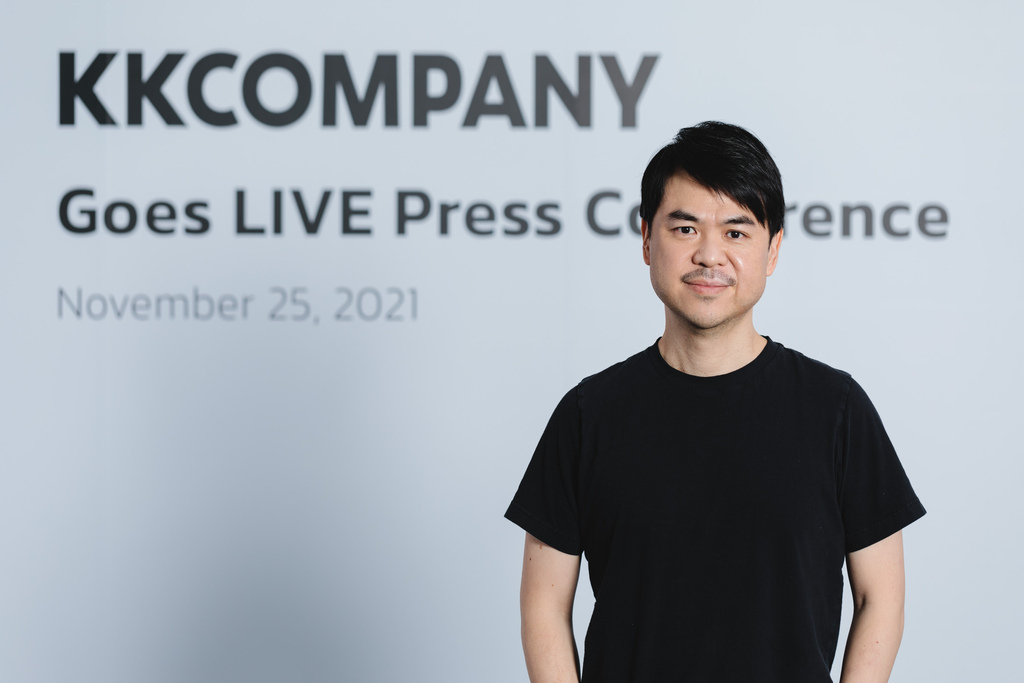 亞洲領先媒體科技集團 KKCompany 執行長林冠羣出席「KKCompany Goes Live 上線記者會」。.jpg