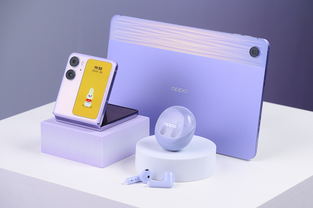 （圖說）OPPO Enco Air3 、OPPO Pad Air 新色升級版享受高科技紫感生活.jpg