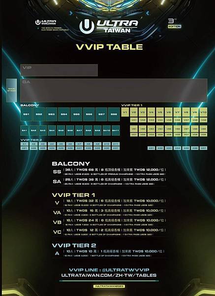 2023 ULTRA Taiwan 包廂訂位