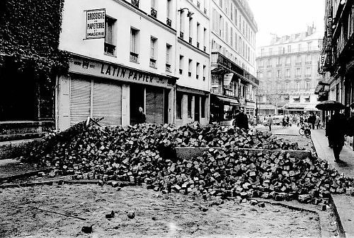 1969年學運中的巴黎街頭
