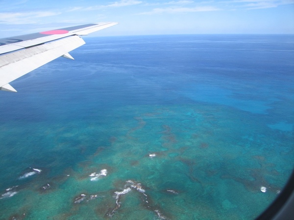 從飛機上俯瞰大島