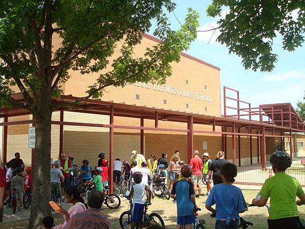 volunteer at school bike rodeo