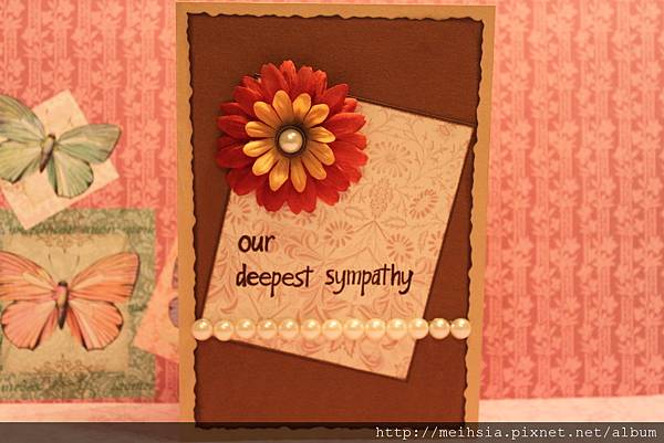 Sympathy Card手工卡片﹑手作卡片