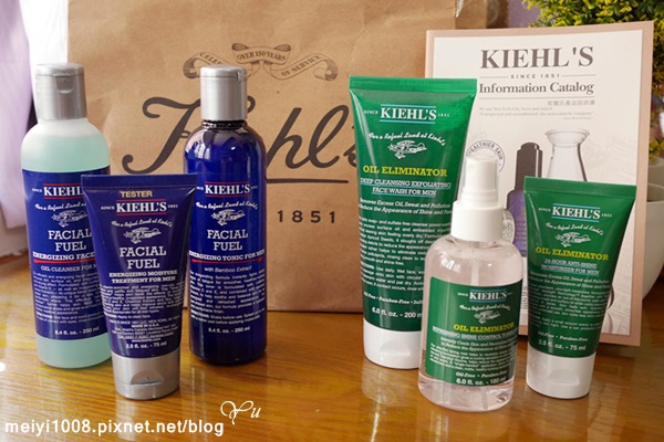 Kiehl's終擊油光清爽潔面膠/清爽勁涼噴霧/清爽乳液+極限男性活膚潔面露/活膚露/活膚乳液