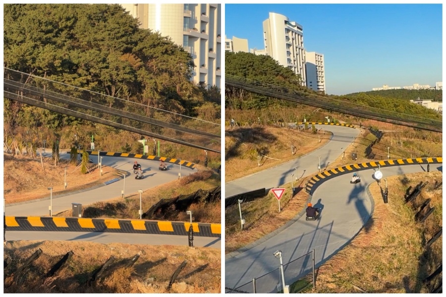 【韓國|釜山】Skyline Luge 刺激好玩的斜坡滑車&