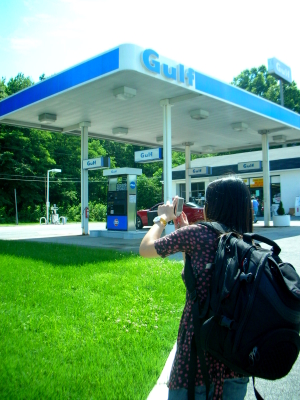 the gas station near by our inn and there is a store run by a hindo (chin said that)