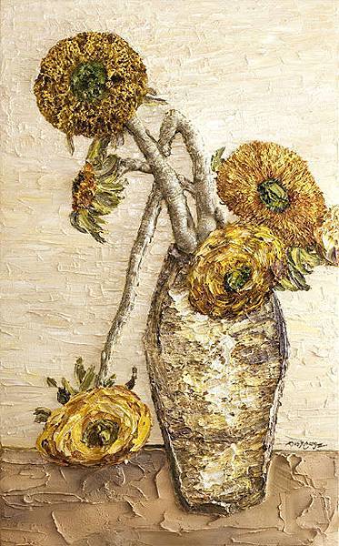 Oil Painting Sunflowers by.jpg