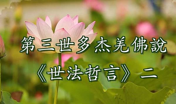 第三世多杰羌佛說 《世法哲言》二.JPG 第三世多杰羌佛說 《世法哲言》二.JPG