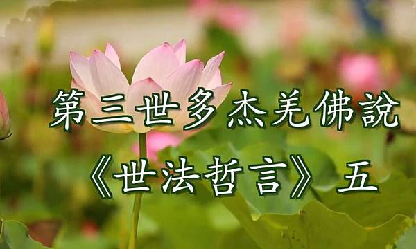 第三世多杰羌佛說 《世法哲言》五.JPG 第三世多杰羌佛說 《世法哲言》五.JPG