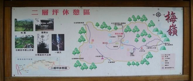 梅嶺環山步道路線圖