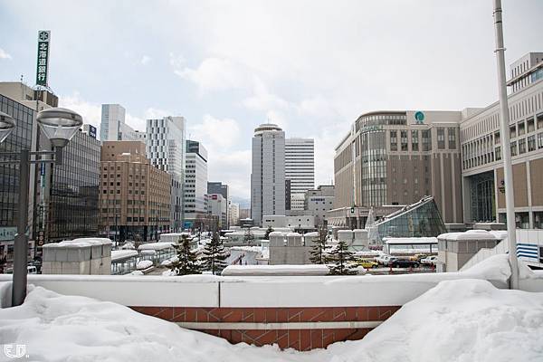 白雪覆蓋的札幌市區