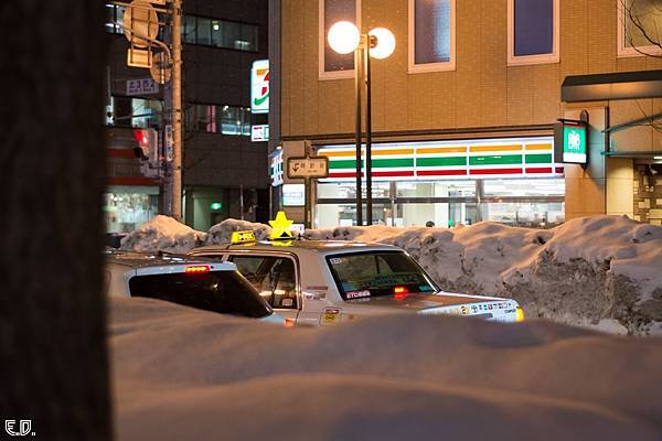 大雪覆蓋的札幌市區一景