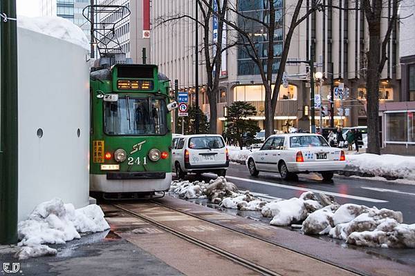 白雪覆蓋的札幌街頭