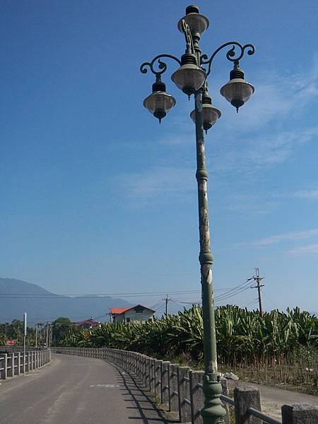 street light beside the farm