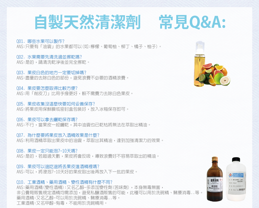 自製清潔劑QA-01