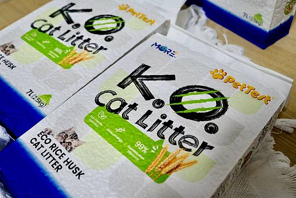 貓砂界的神救援!K.O.稻殼貓砂實測心得💥馬桶不卡、除臭力爆