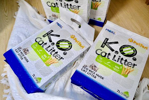 貓砂界的神救援!K.O.稻殼貓砂實測心得💥馬桶不卡、除臭力爆