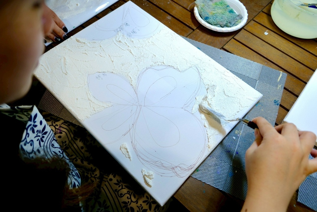 療癒藝術肌理畫!帶走屬於你的一片海洋跟正能量蝴蝶|三天解決不