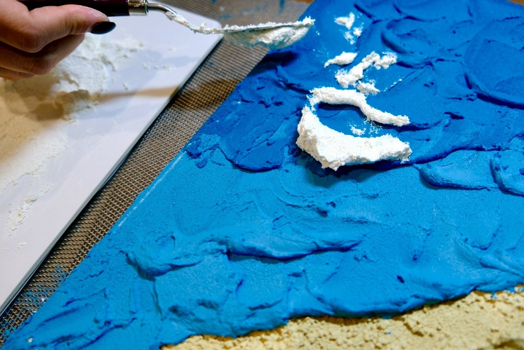 療癒藝術肌理畫!帶走屬於你的一片海洋跟正能量蝴蝶|三天解決不