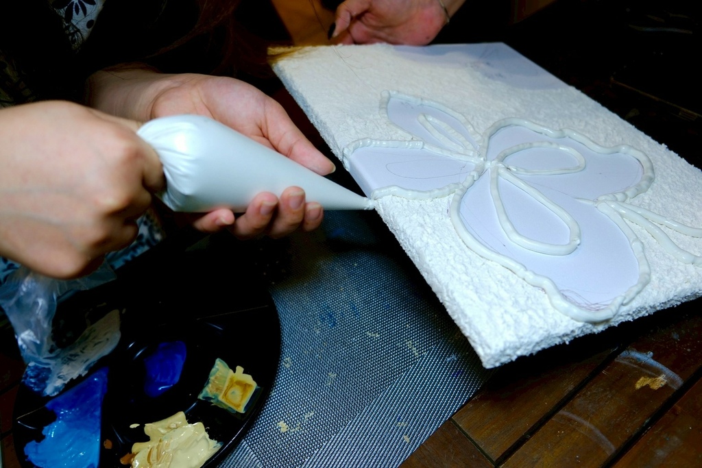 療癒藝術肌理畫!帶走屬於你的一片海洋跟正能量蝴蝶|三天解決不