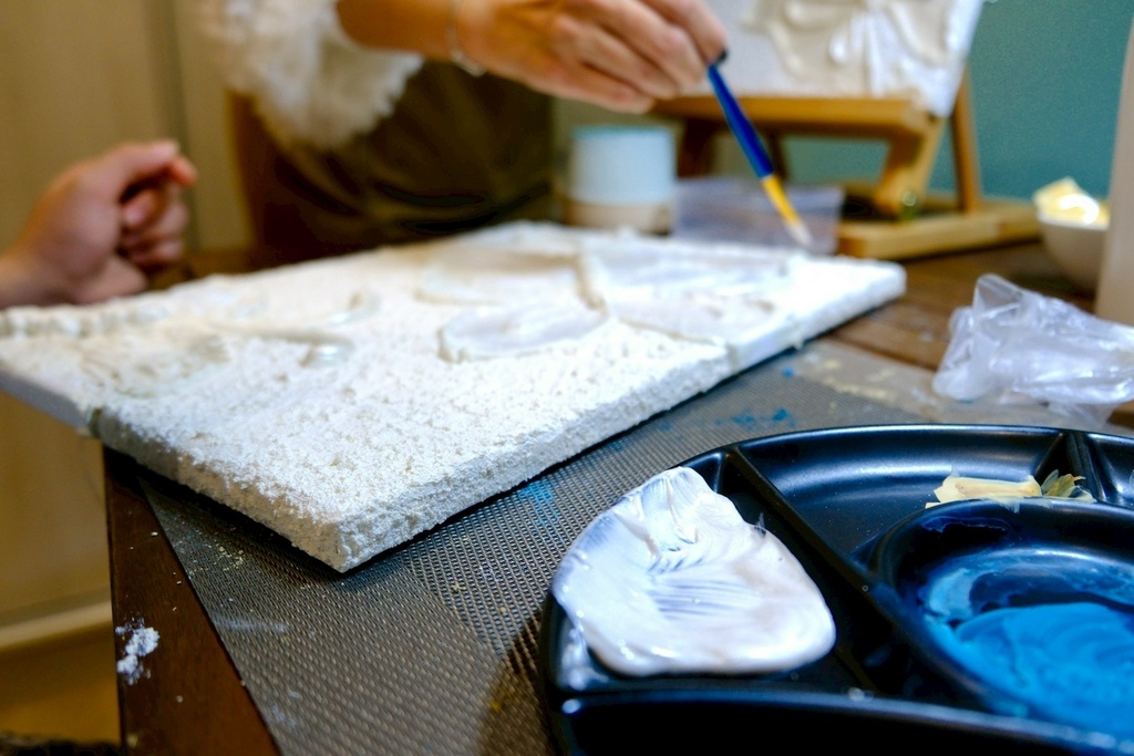 療癒藝術肌理畫!帶走屬於你的一片海洋跟正能量蝴蝶|三天解決不