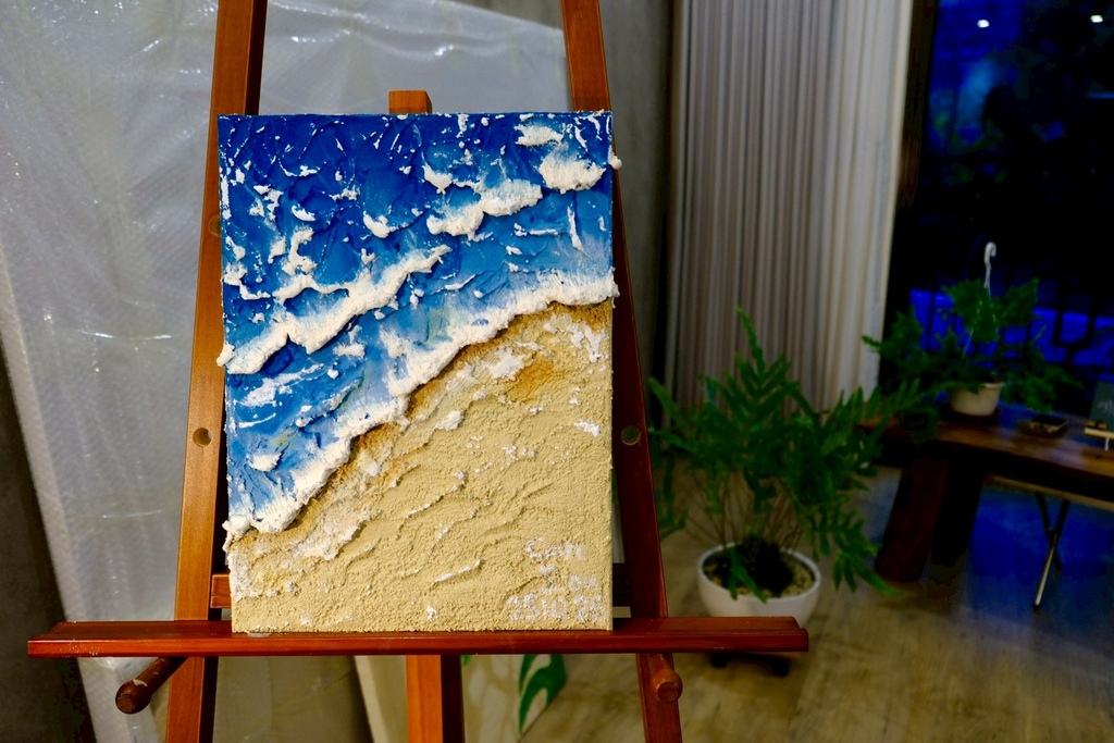 療癒藝術肌理畫!帶走屬於你的一片海洋跟正能量蝴蝶|三天解決不