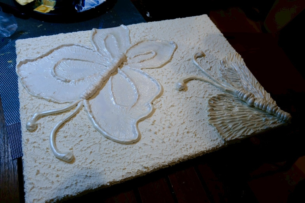 療癒藝術肌理畫!帶走屬於你的一片海洋跟正能量蝴蝶|三天解決不