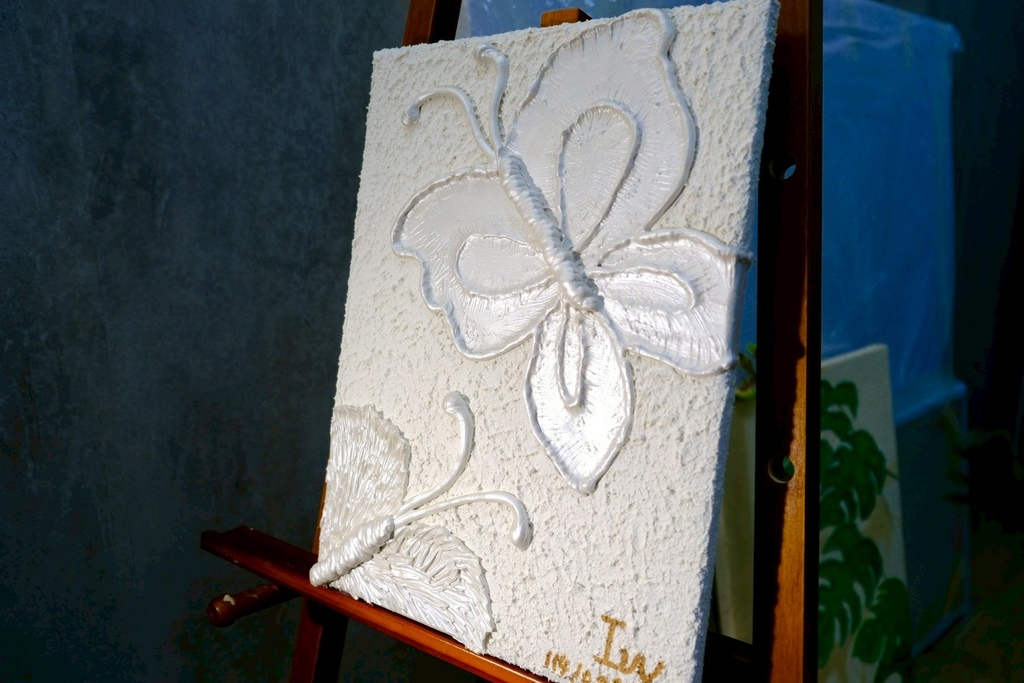 療癒藝術肌理畫!帶走屬於你的一片海洋跟正能量蝴蝶|三天解決不