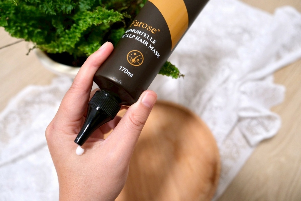 辦公室乾癢頭皮救星！開箱Farose髮諾絲蠟菊髮膜，實測3分