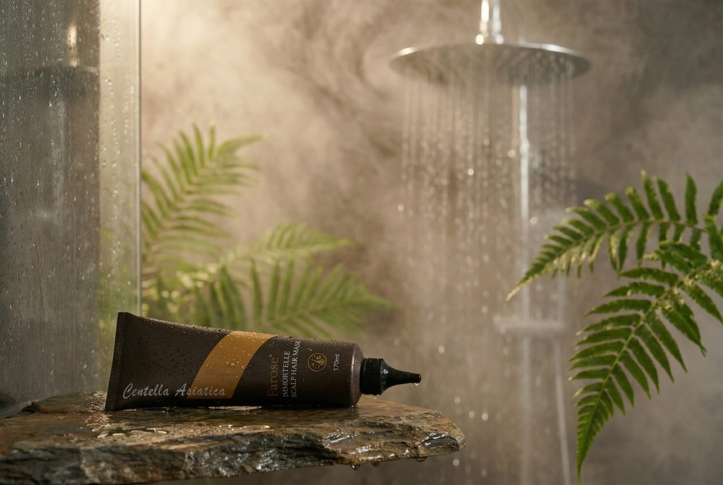 辦公室乾癢頭皮救星！開箱Farose髮諾絲蠟菊髮膜，實測3分