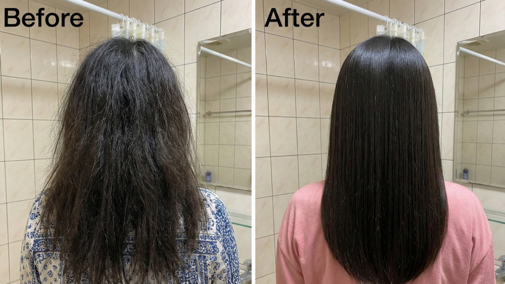 救命稻草!韓國沙龍都在用的「金韓今」護髮實測!毛躁髮V.S天