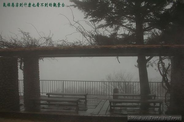 起大霧的觀景台