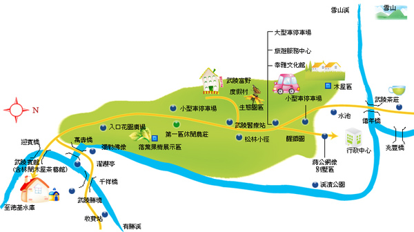 武陵農場地圖